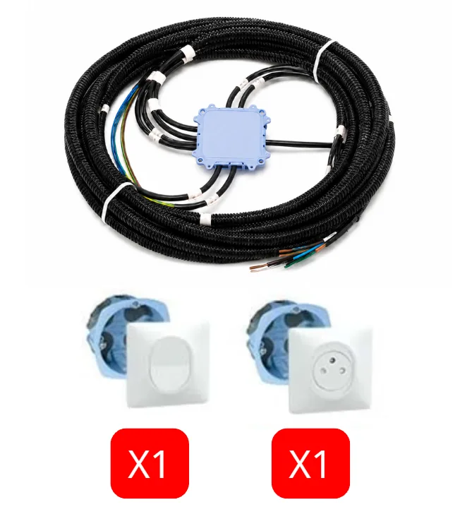 Contenu du kit électrique WC et dégagement