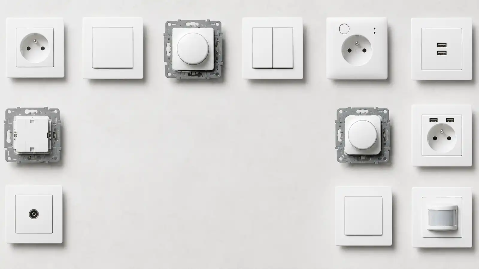 Appareillages électriques préparés pour une installation