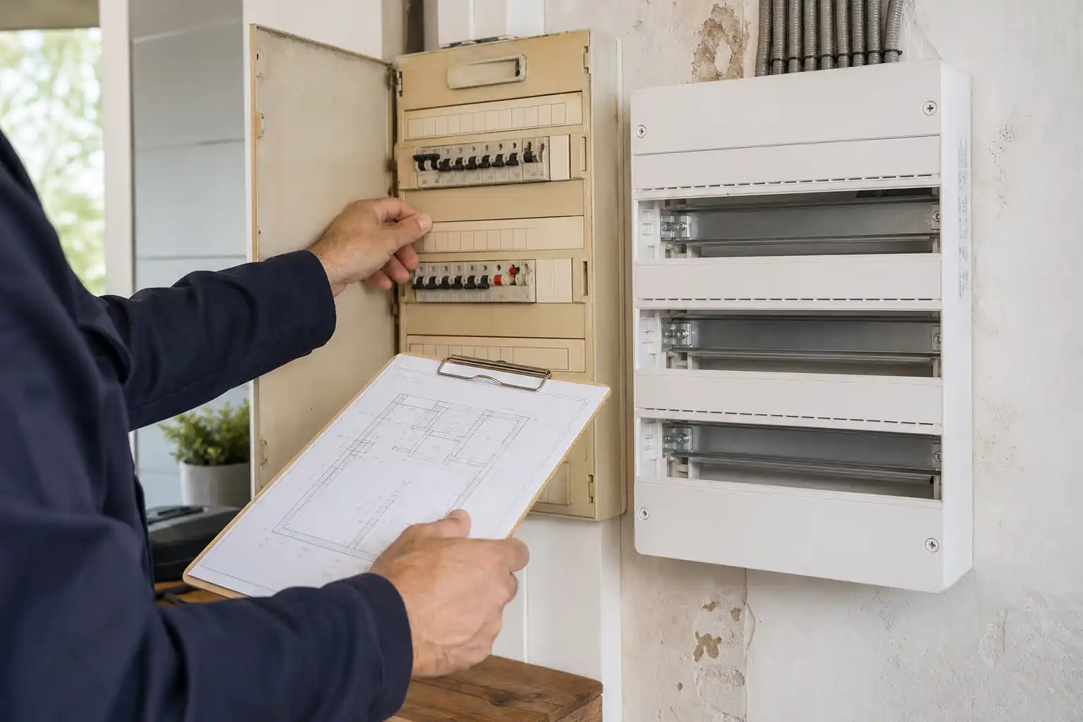Analyse du tableau et de l'installation existante avant une rénovation
